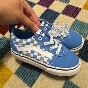 Vans Blue Checkerboard Sneakers